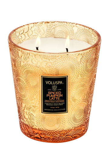SPICED PUMPKIN LATTE 2-WICK HEARTH CANDLE