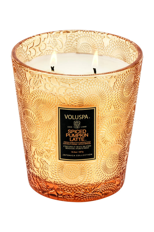 SPICED PUMPKIN LATTE 2-WICK HEARTH CANDLE