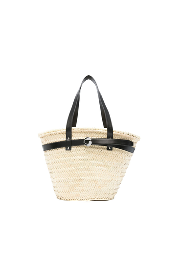 CRYSTAL PALM BUCKET BAG