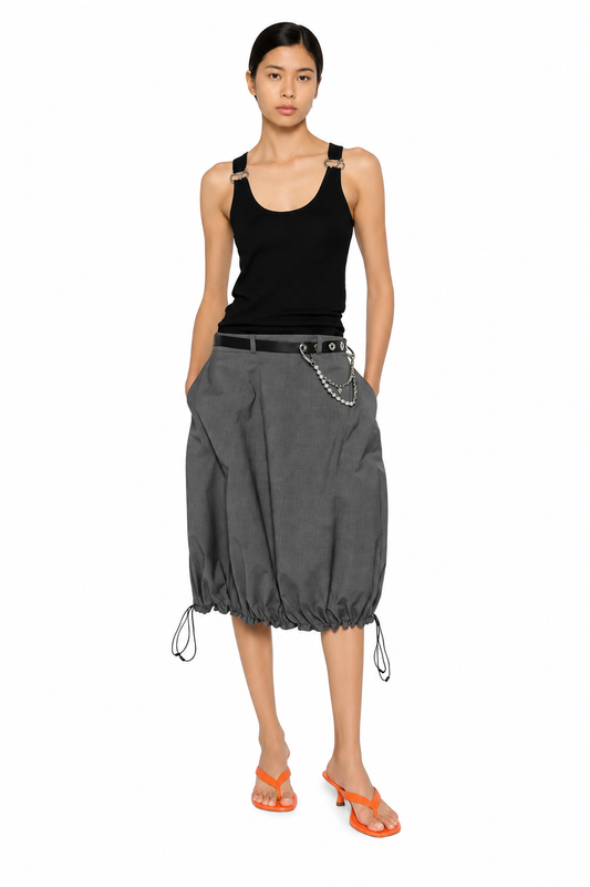 TECHNICAL TAIORED BALLOON SKIRT
