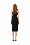 KNITTED ASYMETRIC MINI FLOWER GOWN