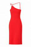 C-LOGO ONE SHOULDER DRESS
