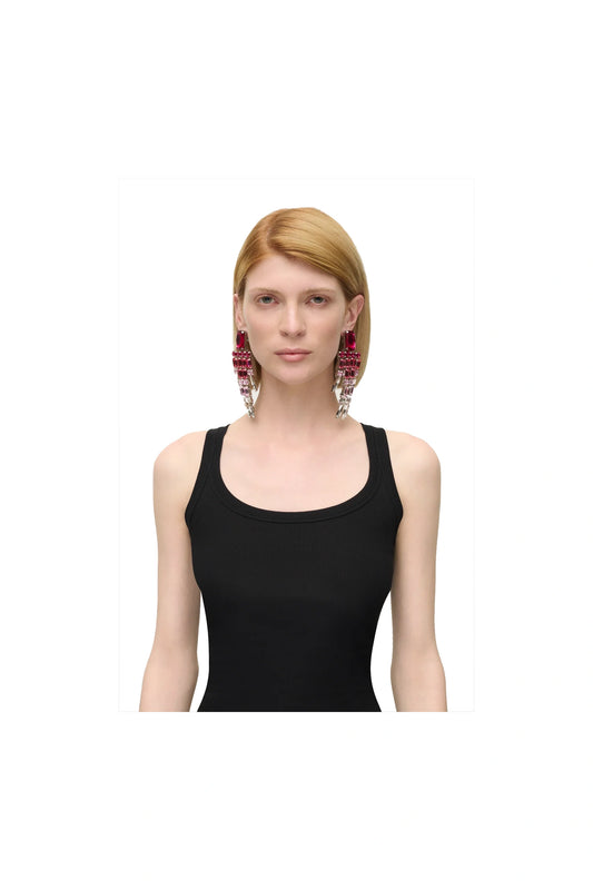 OMBRE CRYSTAL CHANDELIER EARRINGS