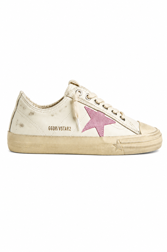 GOLDEN GOOSE VSTAR2 ANTIQUE PINK