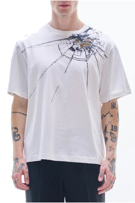TEE WITH BROKEN GLASS PATTERN