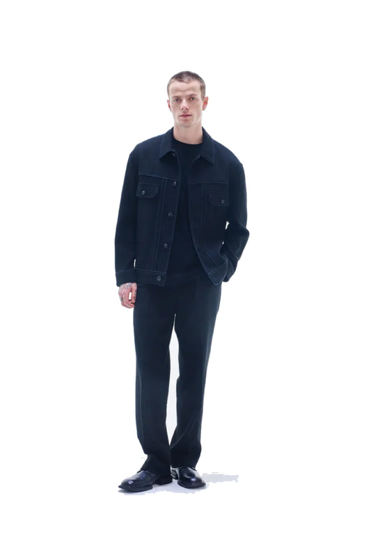 CREPE JACKET WITH PIPING