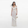 RUFFLE KNIT MAXI DRESS