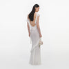 RUFFLE KNIT MAXI DRESS