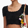 CROCHET KNIT CROP TOP