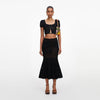 CROCHET KNIT MIDI SKIRT