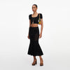 CROCHET KNIT MIDI SKIRT
