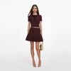 POINTELLE KNIT MINI SKIRT