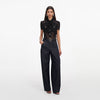LACE TIE NECK TOP