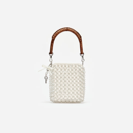 CRYSTAL CHAIN MINI TOTE BAG