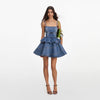 FLARED PEPLUM MINI DRESS