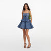 FLARED PEPLUM MINI DRESS