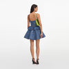 FLARED PEPLUM MINI DRESS