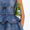 FLARED PEPLUM MINI DRESS