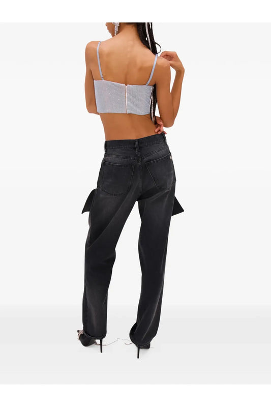 HOTFIX THIGH SLASH JEANS