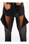 HOTFIX THIGH SLASH JEANS