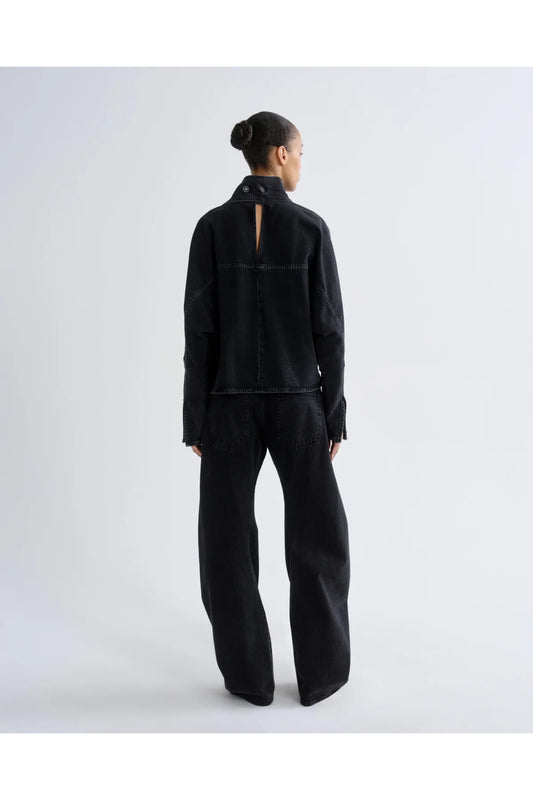 SPIRAL CURVED JEANS