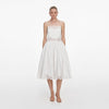 LACE TRIM MIDI DRESS