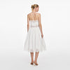 LACE TRIM MIDI DRESS