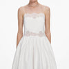 LACE TRIM MIDI DRESS
