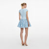CREPE LACE MINI DRESS