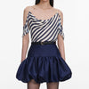 STRIPE GEORGETTE TOP