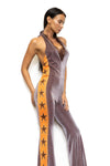 low-cut jumpsuit