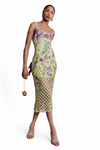 GILDED FLORA MIDI DRESS
