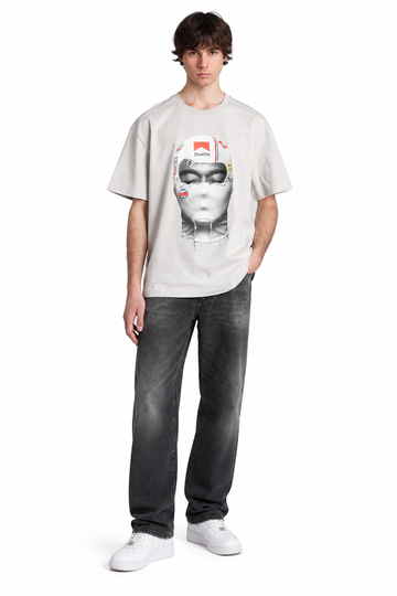T-SHIRT MASK RACING PRINT