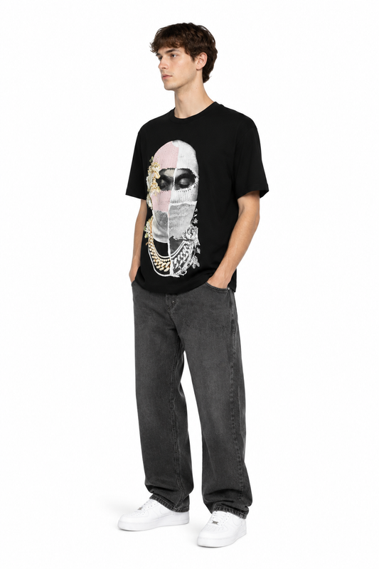 T-SHIRT MASK NEWSPAPER+LOGO